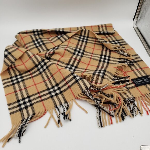 Burberry Classic Vintage Wool Large Scarf lux83-102325 - Picture 7 of 11